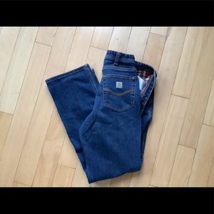 Carhartt flannel lined jeans relaxed fit